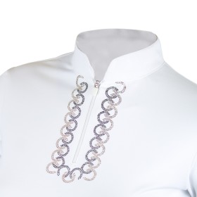 Polo Tattini donna con strass