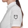 T-shirt donna concorso in tessuto con microfori