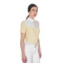 Polo concorso donna con inserti in seta SS26