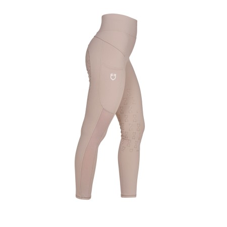 Leggings Equestro microforato SS26 Oxford tan