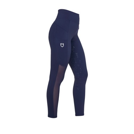 Leggings Equestro microforato SS26 Navy blazer