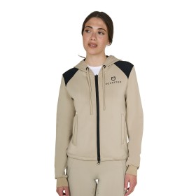 Felpa donna Cropped con cappuccio