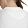 T-shirt donna con logo laminato