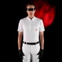 Polo concorso uomo Equestro Ridertec manica corta e zip