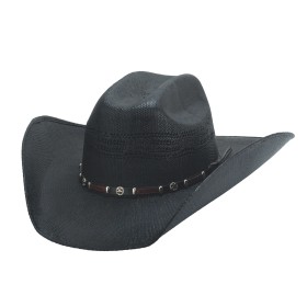 Cappello paglia modello GO ROUND WH&BK