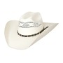 Cappello paglia modello GO ROUND WH&BK