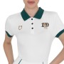 Polo donna allenamento tre bottoni Equestro X FISE 100