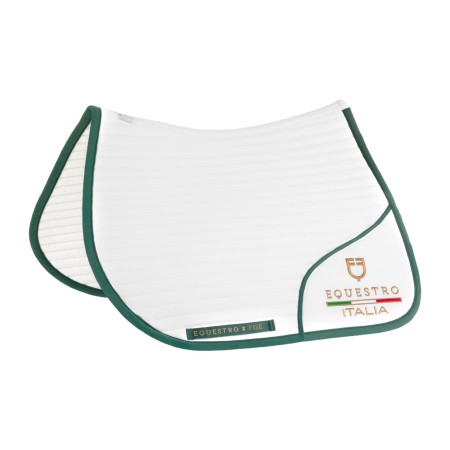 copy of Completo Sottosella e Cuffietta salto con logo ricamato Equestro X FISE 100