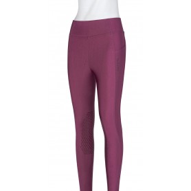 Leggins Equiline Full Grip Vita Alta Wood Violet