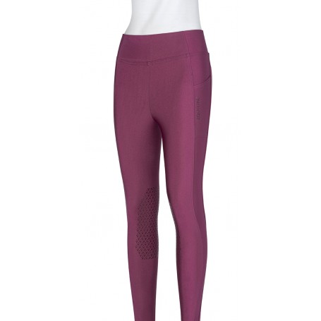 Leggins Equiline Full Grip Vita Alta Wood Violet