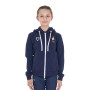 Felpa unisex bambini con cappuccio Equestro X FISE