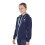 Felpa unisex bambini con cappuccio Equestro X FISE