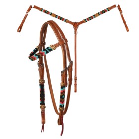 Completo briglia e pettorale Western Bridle