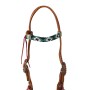Completo briglia e testiera Western Blue Star