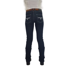 Jeans Rawhide Donna Ale Vintage ricamo Bianco