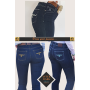 Jeans Rawhide Donna Aster Vintage Ricamo Tabacco