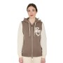 Felpa Equestro donna bicolore con zip frontale