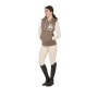Felpa Equestro donna bicolore con zip frontale