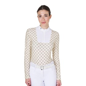 Polo concorso con stampa monogram