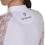 Polo donna con maniche in pizzo
