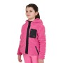 Felpa bambina in pile ricciolo con zip
