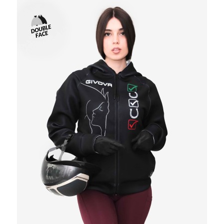 Felpa Scuba GIVOVA blu/bianco